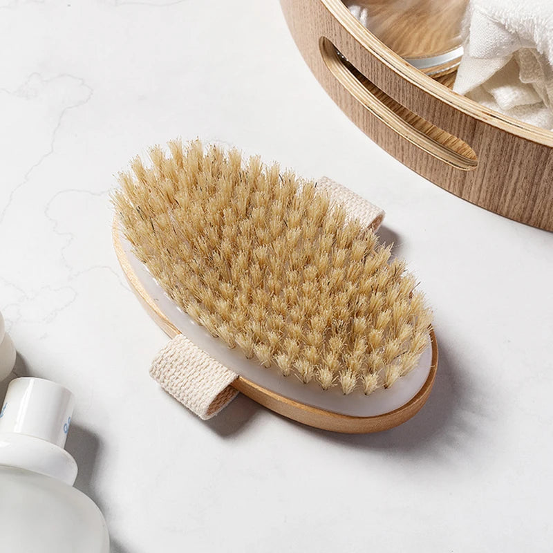 Natural Bristle Dry Bursh