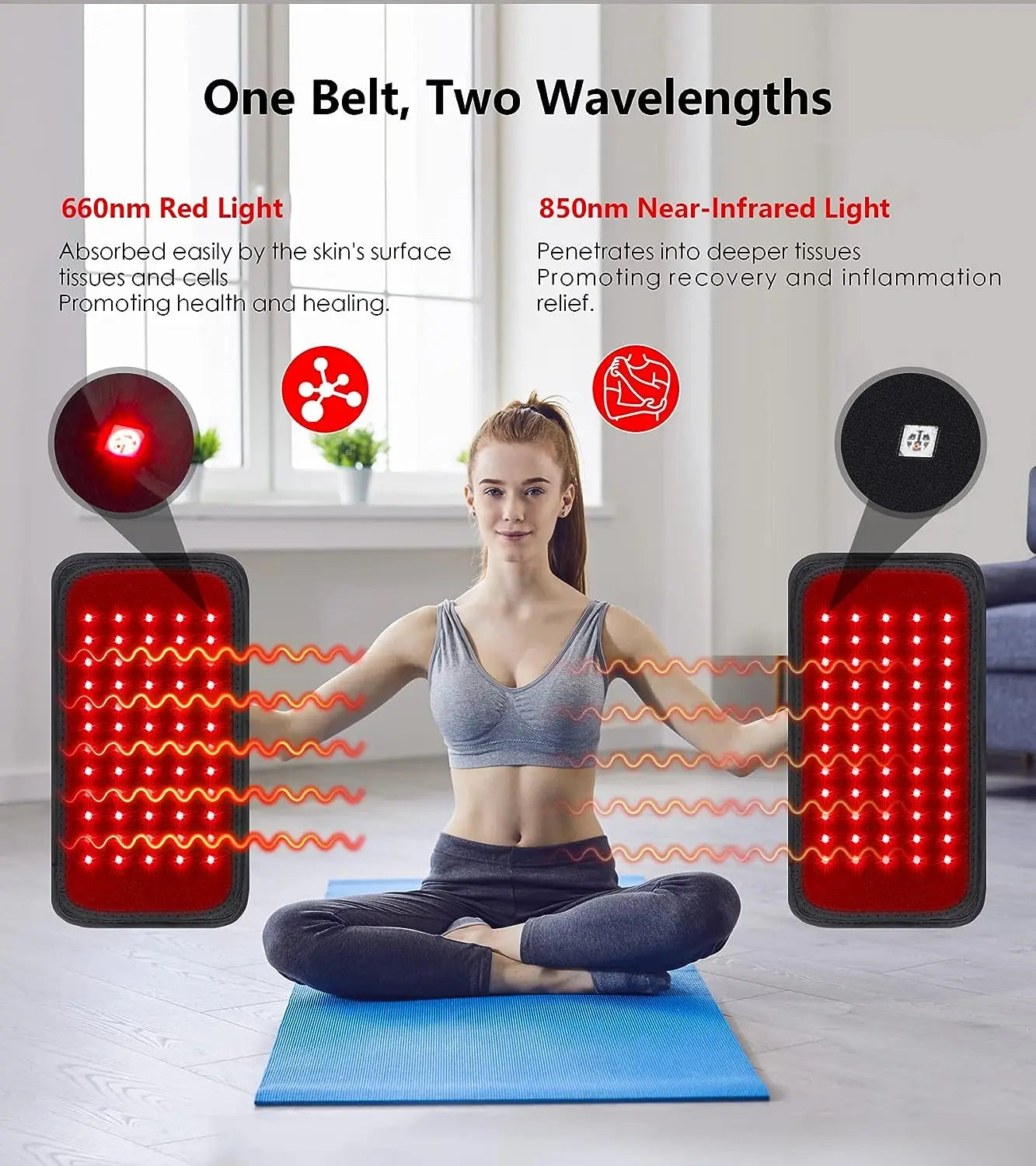 LED Red＆Infrared Light Therapy Belt