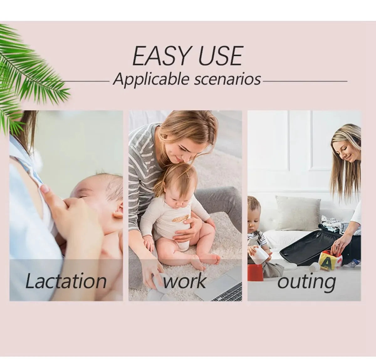 Organic Bamboo Nursing Pads Washable Breastfeeding Pads - Reusable